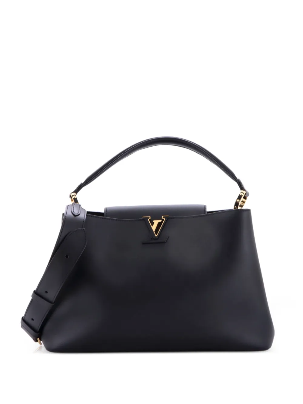 Louis Vuitton Pre-Owned Capucines Souple Bag Leather GM satchel - Nero
