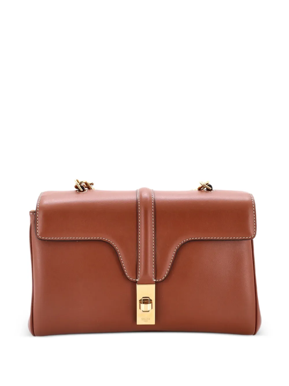 Celine Pre-Owned Soft 16 Bag Smooth Calfskin Teen shoulder bag - Marrone