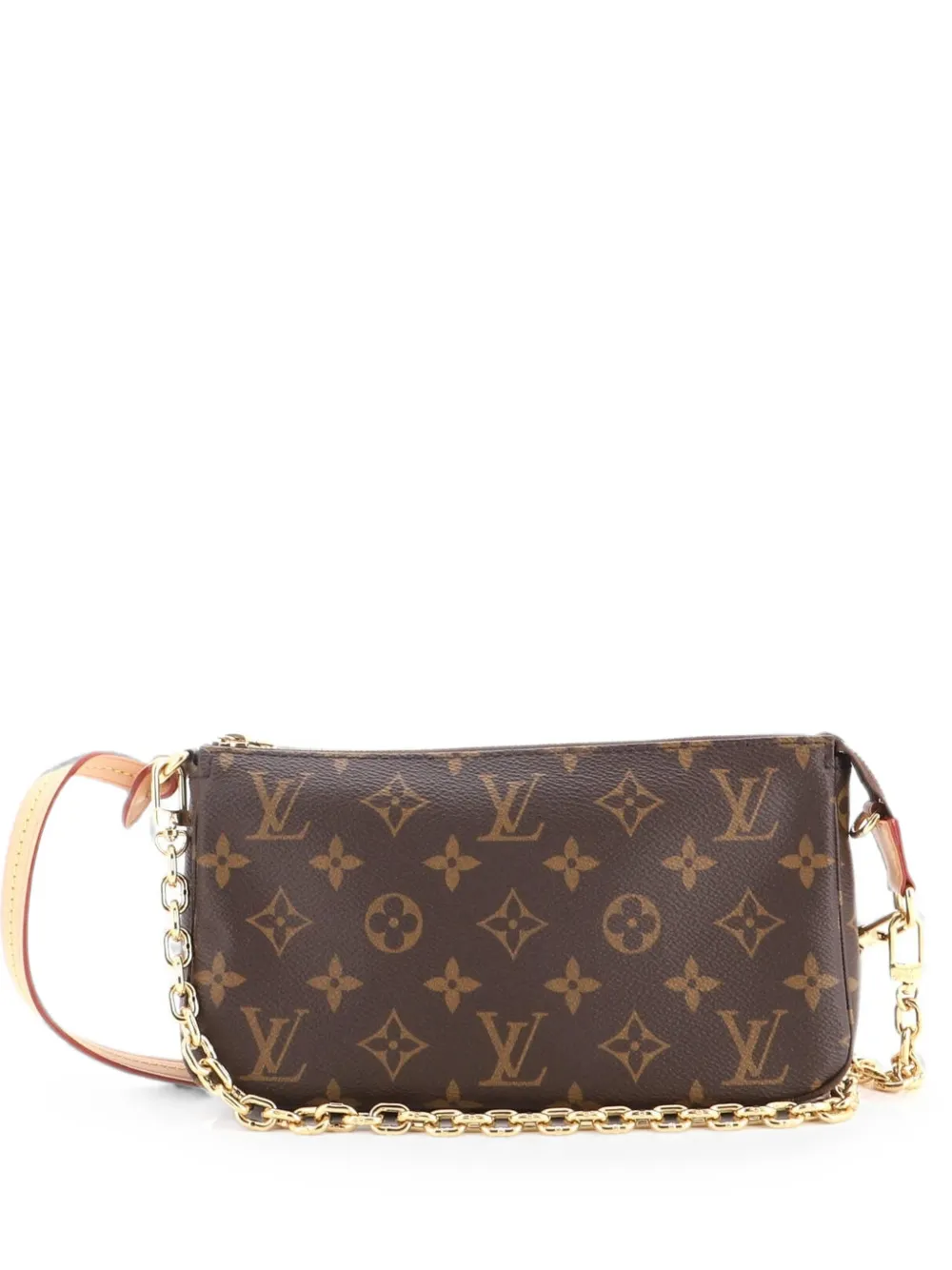 Louis Vuitton Pre-Owned Chain Pochette Accessoires NM Monogram Canvas shoulder bag - Braun