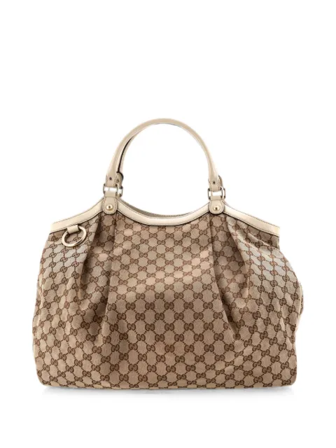 Gucci Pre-Owned Sukey GG Canvas with Leather Large tote bag