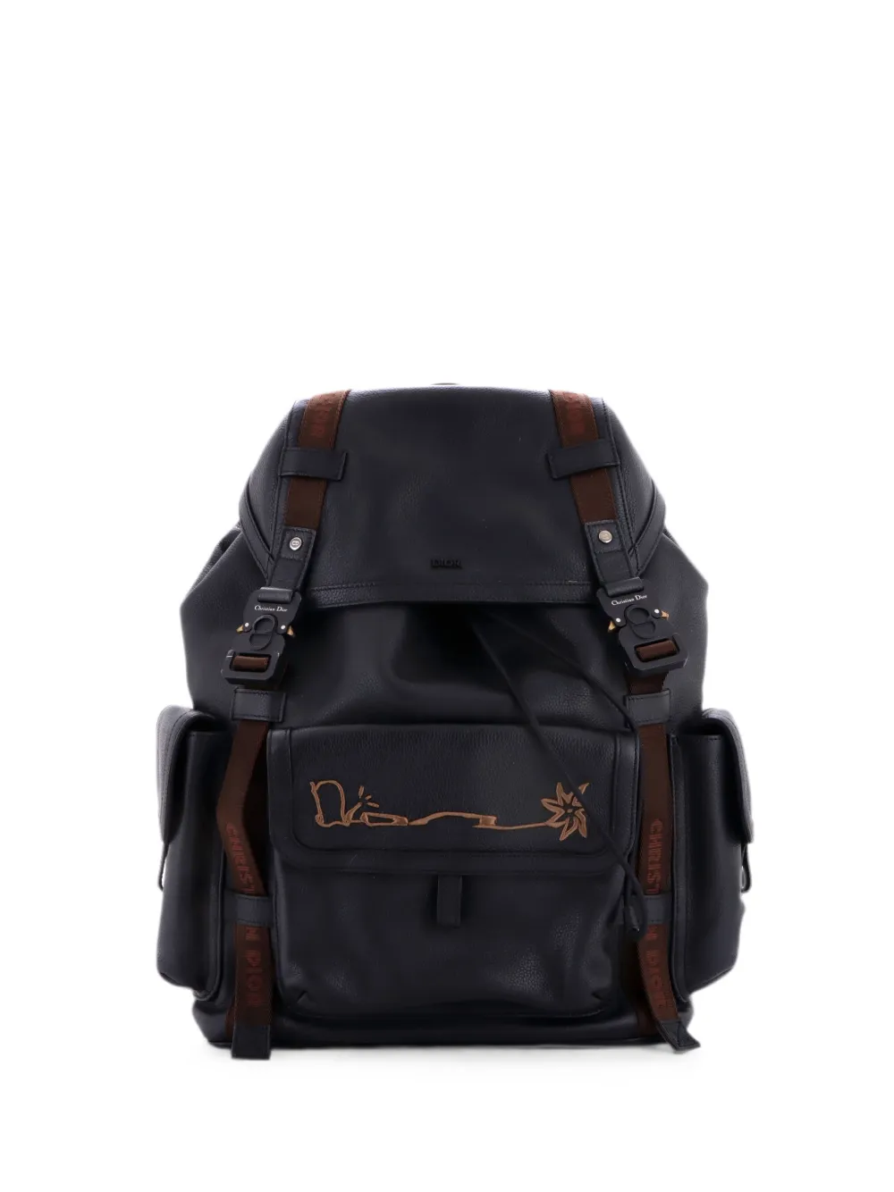 Christian Dior Pre-Owned x Cactus Jack Hit the Road Leather backpack - Nero
