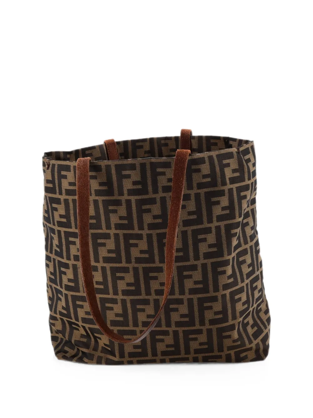 Fendi Pre-Owned Shopping Zucca Coated Canvas Medium tote bag - Braun