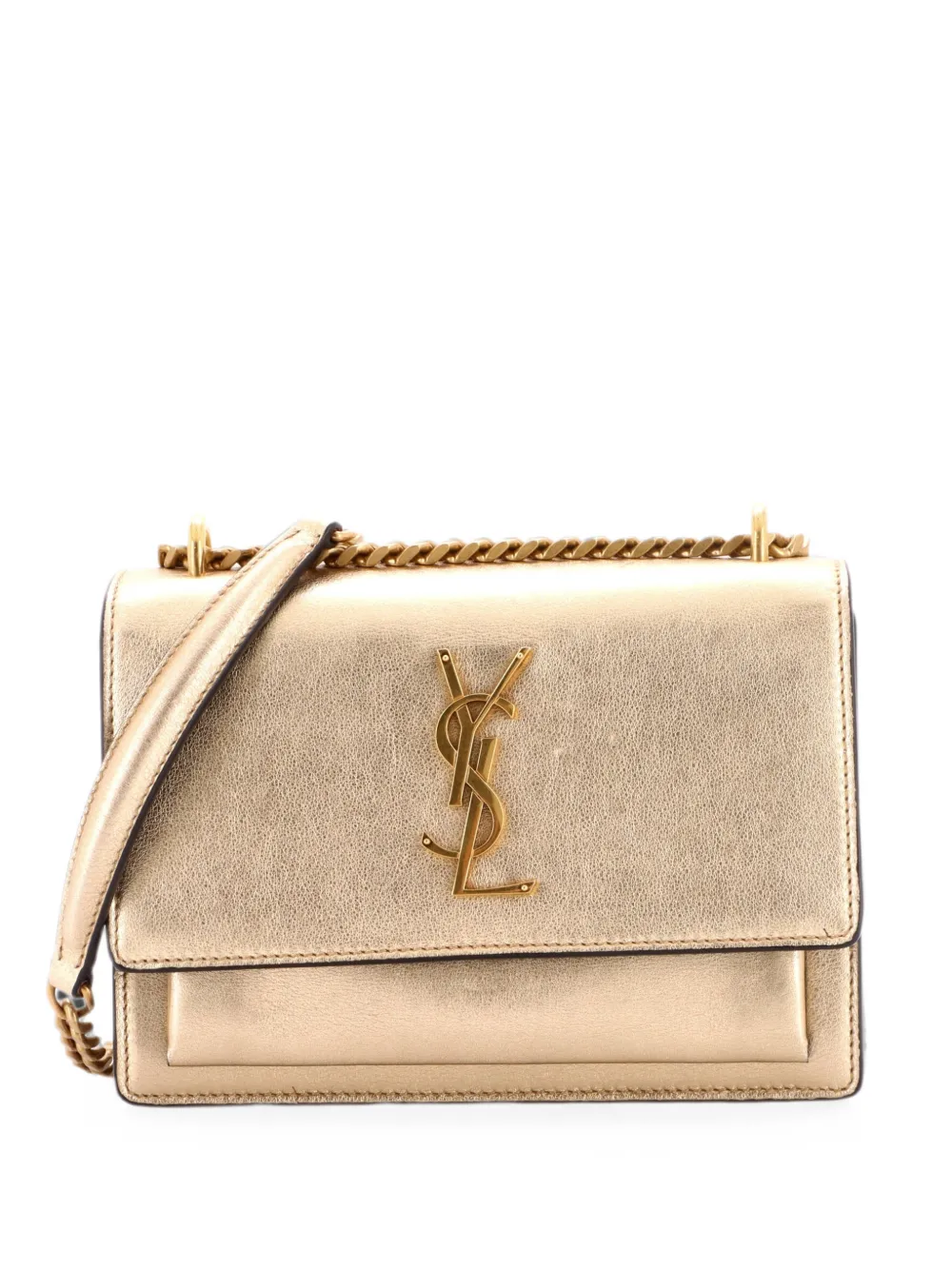Saint Laurent Pre-Owned Sunset Leather Small crossbody bag - Oro