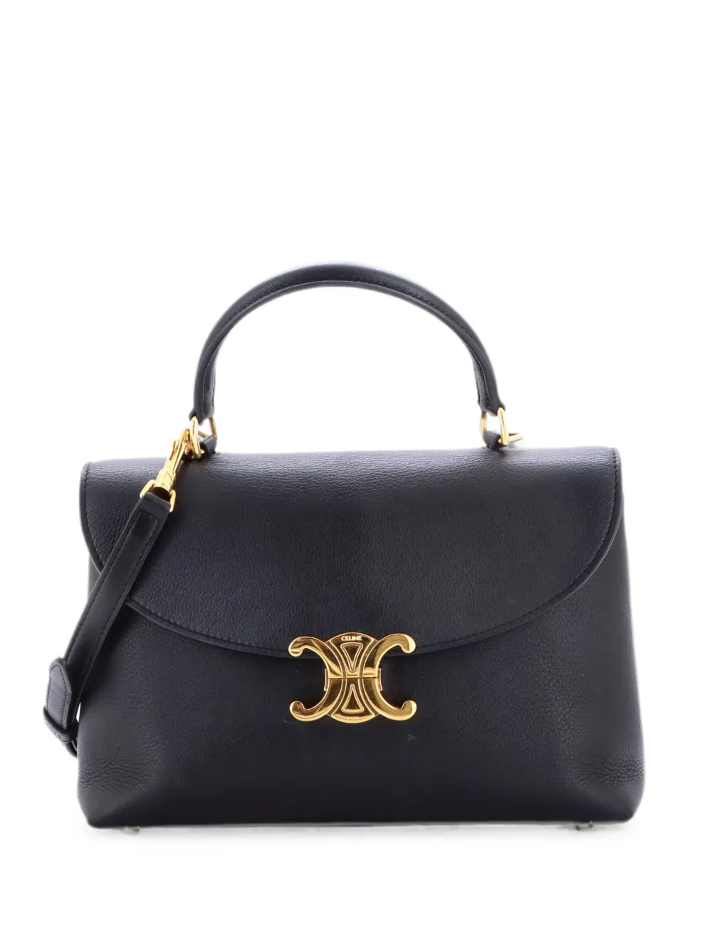 Celine Pre-Owned Nino Top Handle Bag Leather Medium satchel - Schwarz