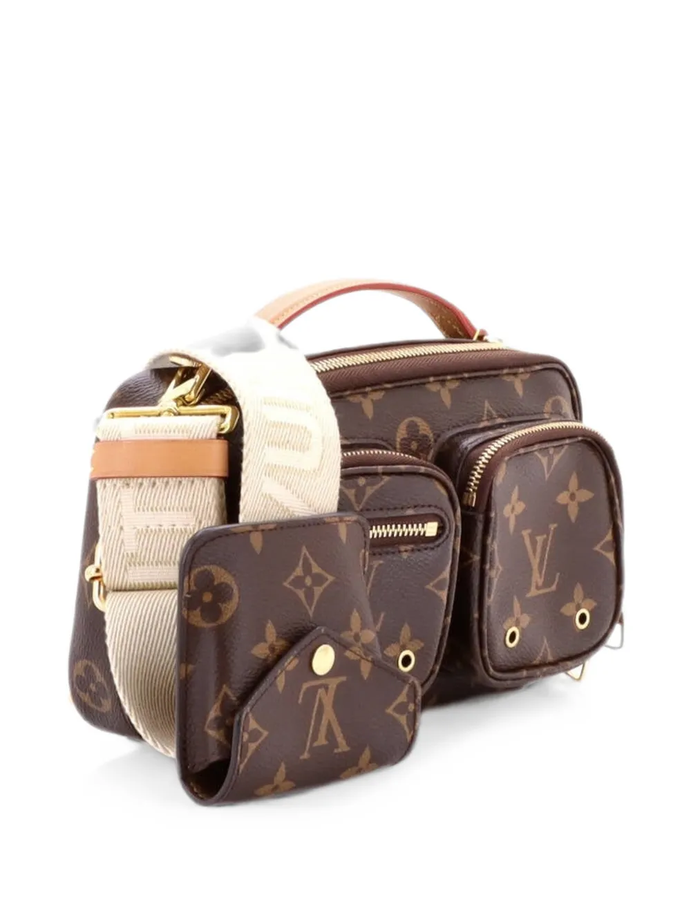 Louis Vuitton Pre-Owned Utility Monogram Canvas crossbody bag - Braun