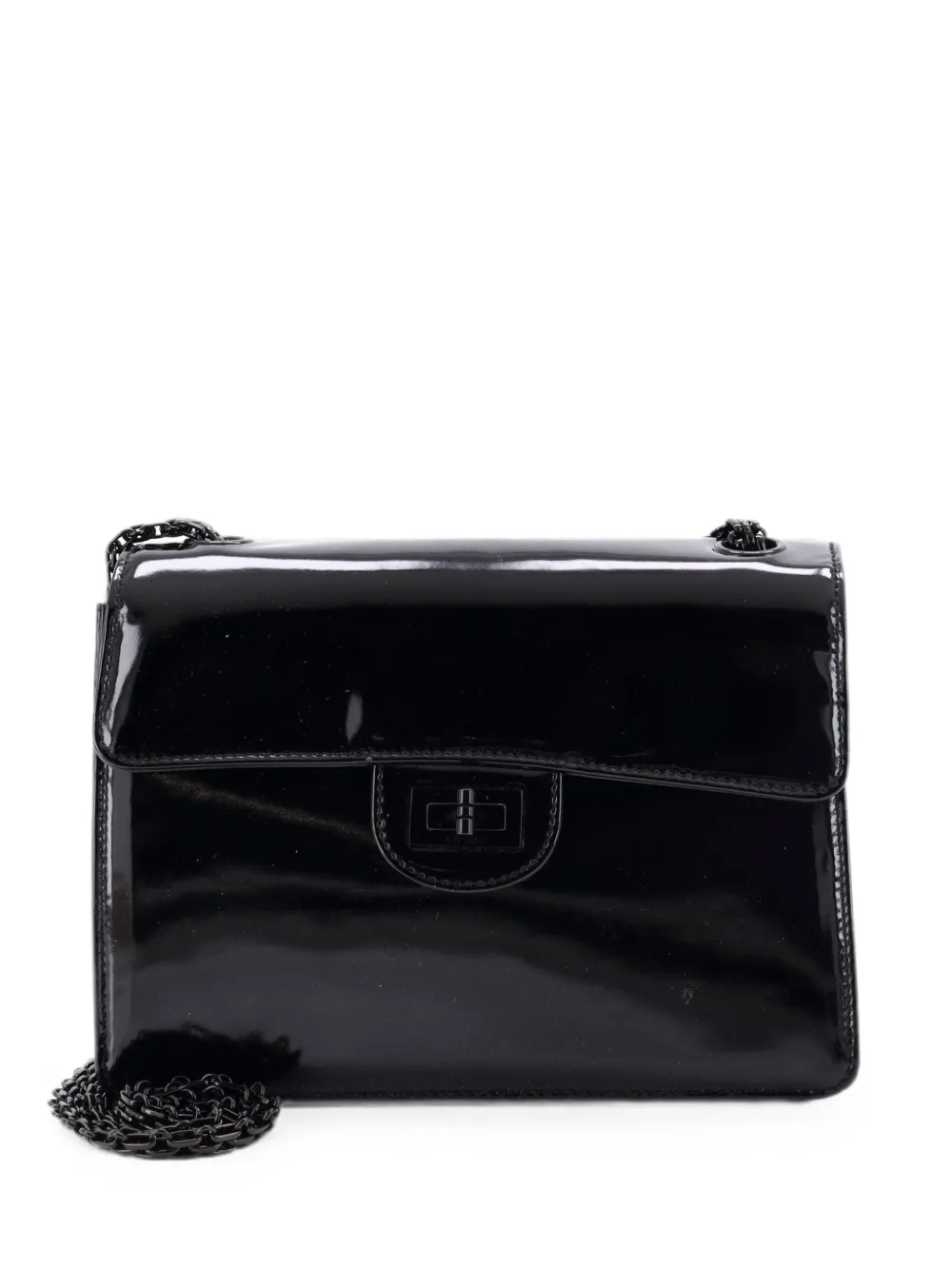CHANEL Pre-Owned Reissue Flap Bag Patent Medium shoulder bag - Schwarz