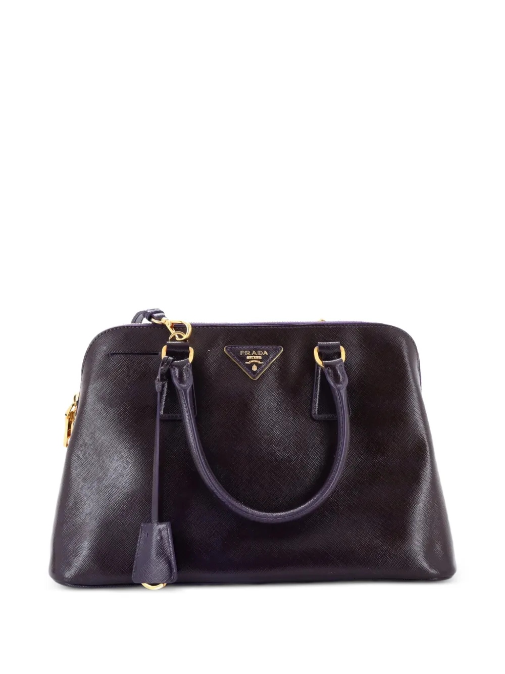 Prada Pre-Owned Promenade Bag Vernice Saffiano Leather Medium satchel - Viola