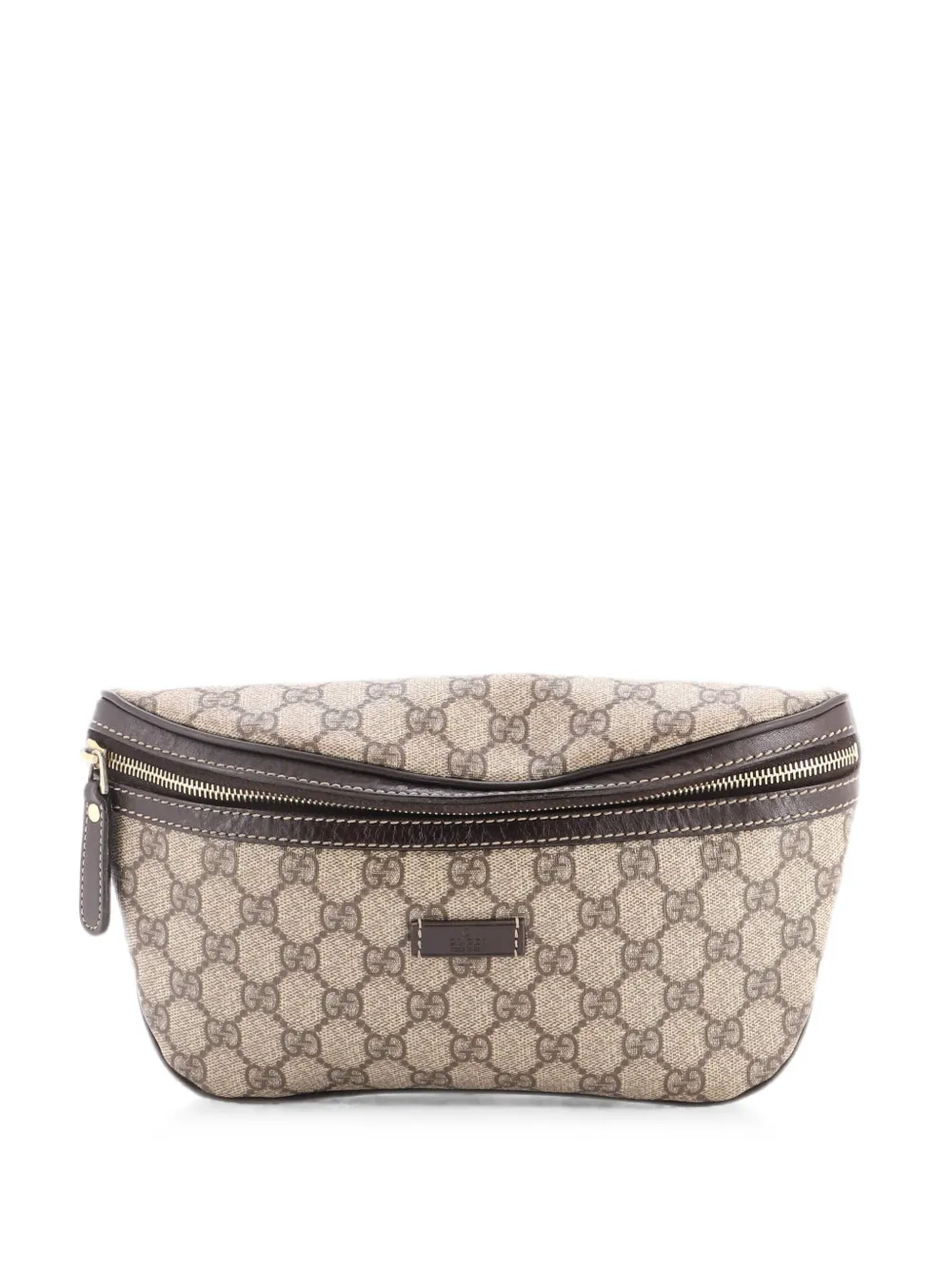 Gucci Pre-Owned GG Coated Canvas with Leather Small belt bag - Braun