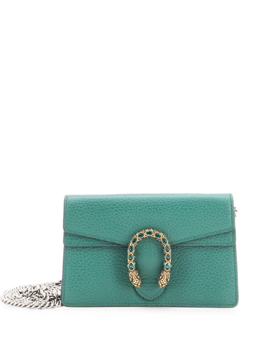 Gucci Pre-Owned Dionysus Bag Leather Super Mini clutch bag - Grün
