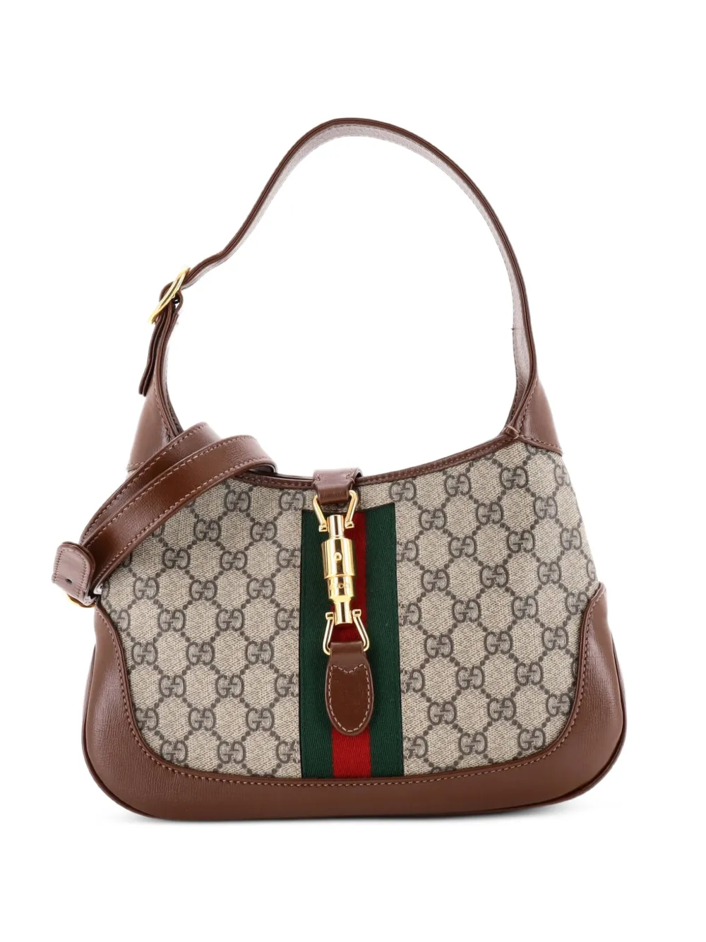 Gucci Pre-Owned Jackie 1961 GG Coated Canvas Small hobo bag - Marrone