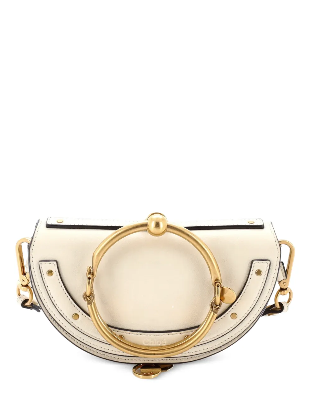Chloé Pre-Owned Nile Leather Mini crossbody bag - Toni neutri
