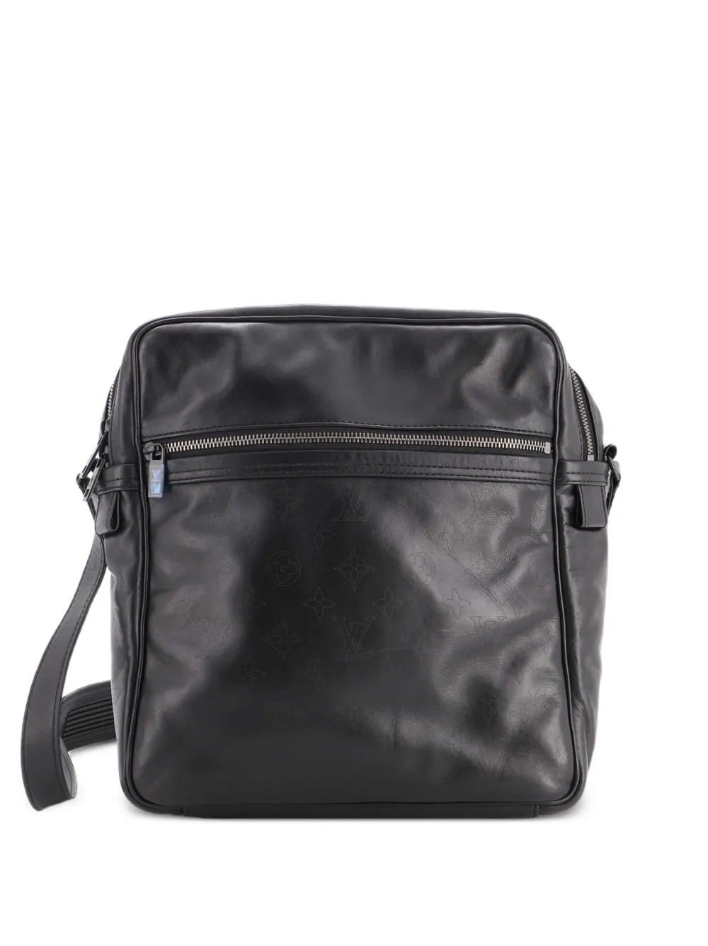 Louis Vuitton Pre-Owned Clarkson Messenger Bag Monogram Shadow Leather crossbody bag - Nero