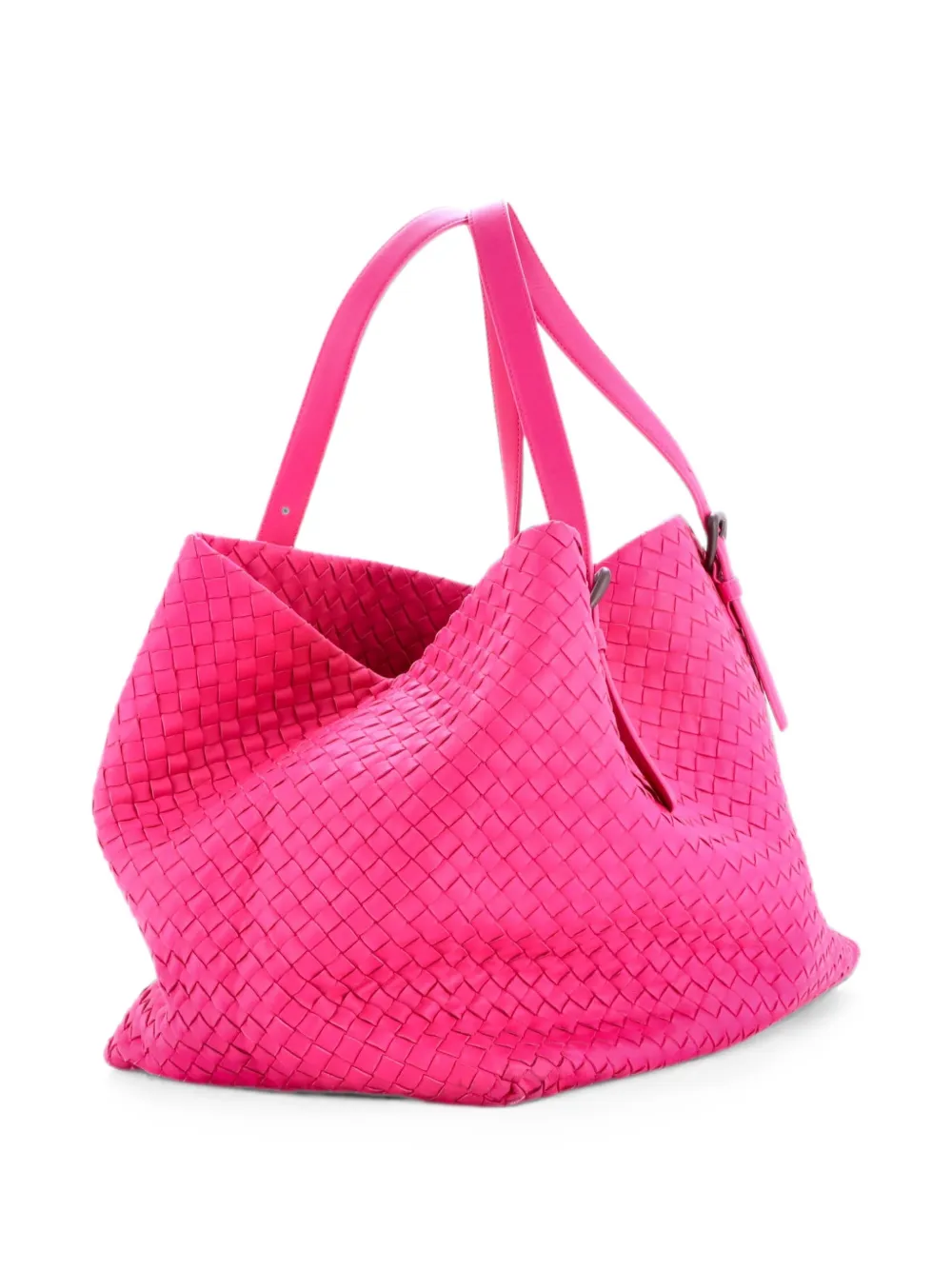 Bottega Veneta Pre-Owned A-Shape Intrecciato Nappa Large tote bag - Rosa