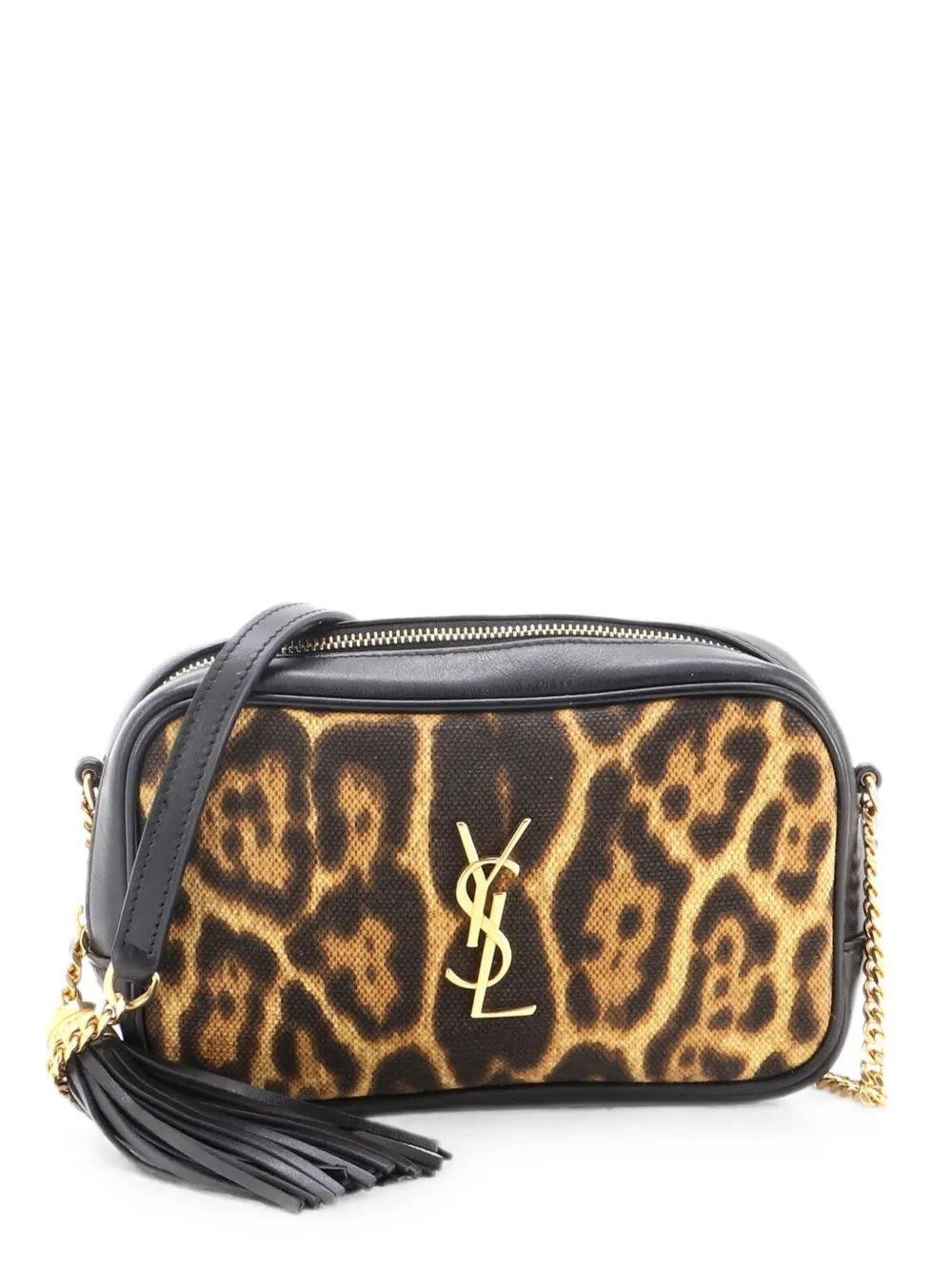 Saint Laurent Pre-Owned Lou Camera Bag Printed Canvas and Leather Mini crossbody bag - Multicolore