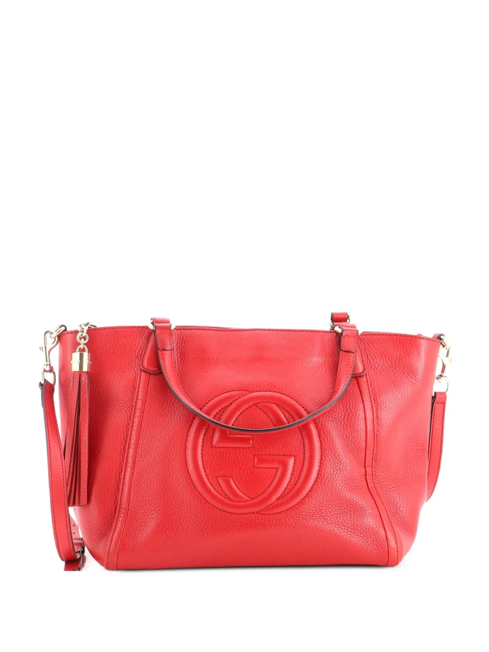 Gucci Pre-Owned Soho Convertible Top Handle Bag Leather Small satchel - Rosso