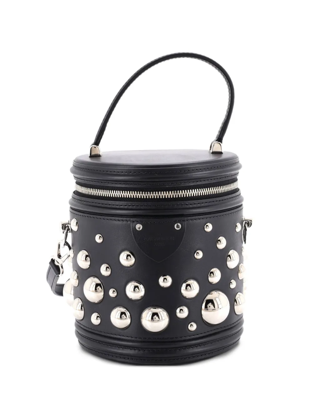 Louis Vuitton Pre-Owned Cannes Handbag Yayoi Kusama Embellished Leather satchel - Black