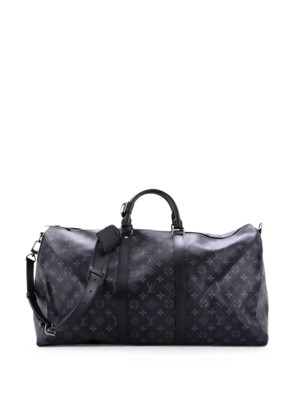 Louis Vuitton Pre-Owned Keepall Bandouliere Bag Monogram Eclipse Canvas 55 travel bag - Nero
