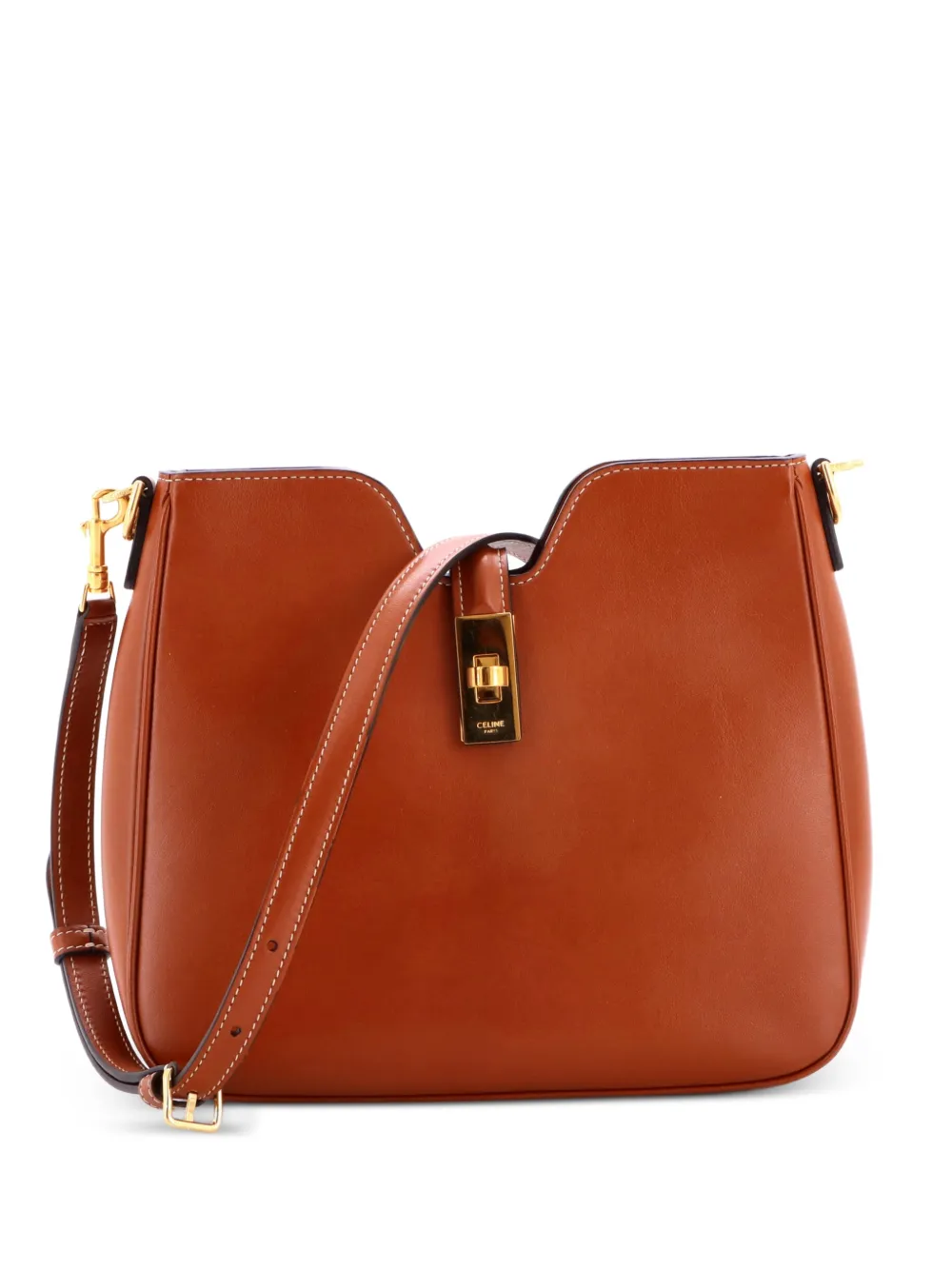 Celine Pre-Owned Camille 16 Soft Leather Small shoulder bag - Marrone