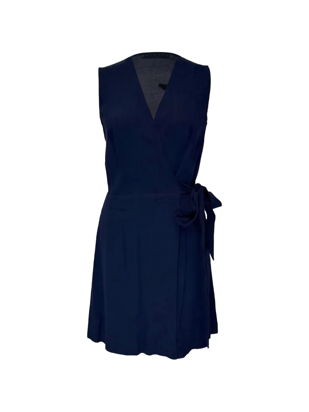 SANDRO Crepe V-neck dress - Blu