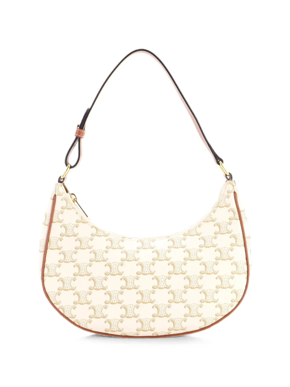 Celine Pre-Owned Ava Bag Triomphe Coated Canvas hobo bag - Bianco