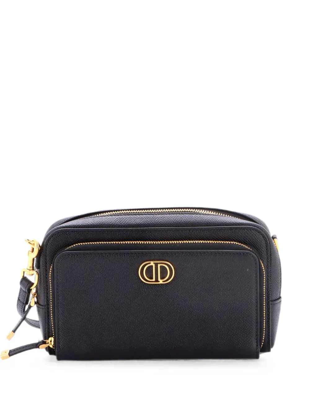 Christian Dior Pre-Owned Caro Double Pouch Leather crossbody bag - Schwarz