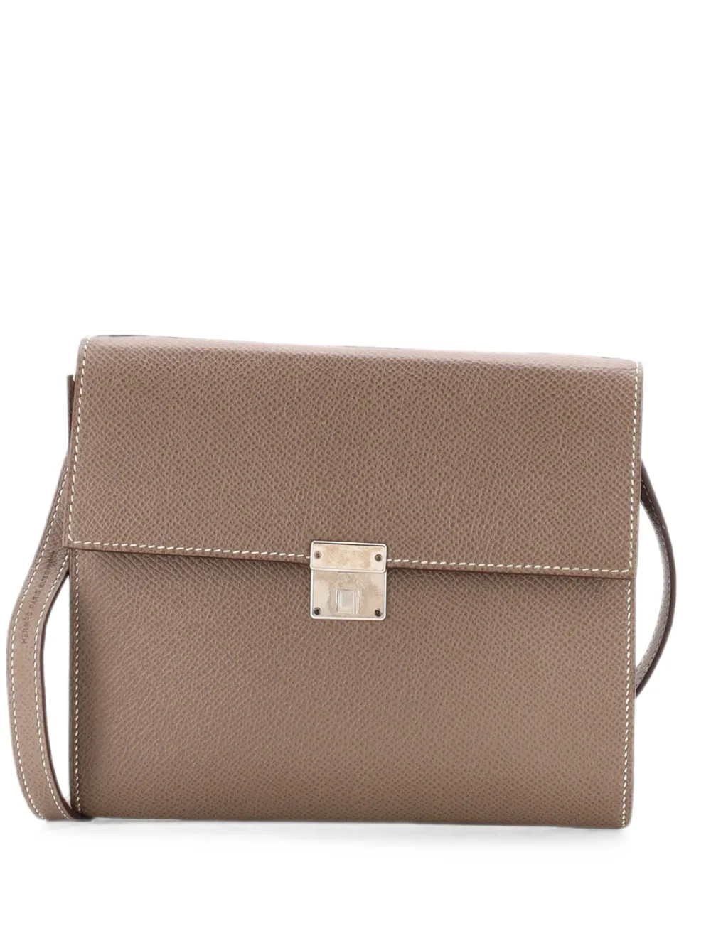 Hermès Pre-Owned Clic Wallet on Strap Epsom 16 shoulder bag - Grau
