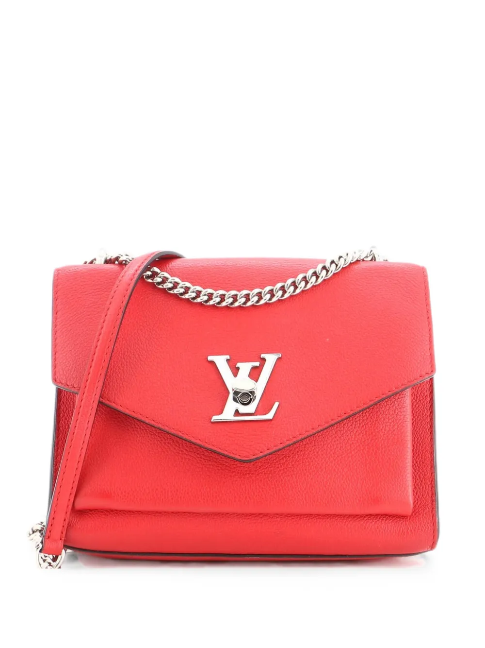 Louis Vuitton Pre-Owned Mylockme Monochrome Handbag Leather BB shoulder bag - Rot