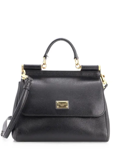 Dolce & Gabbana Pre-Owned Miss Sicily Leather Large shoulder bag