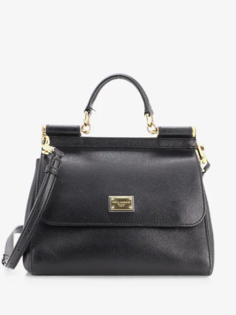 Dolce & Gabbana Pre-Owned Miss Sicily Leather Large shoulder bag