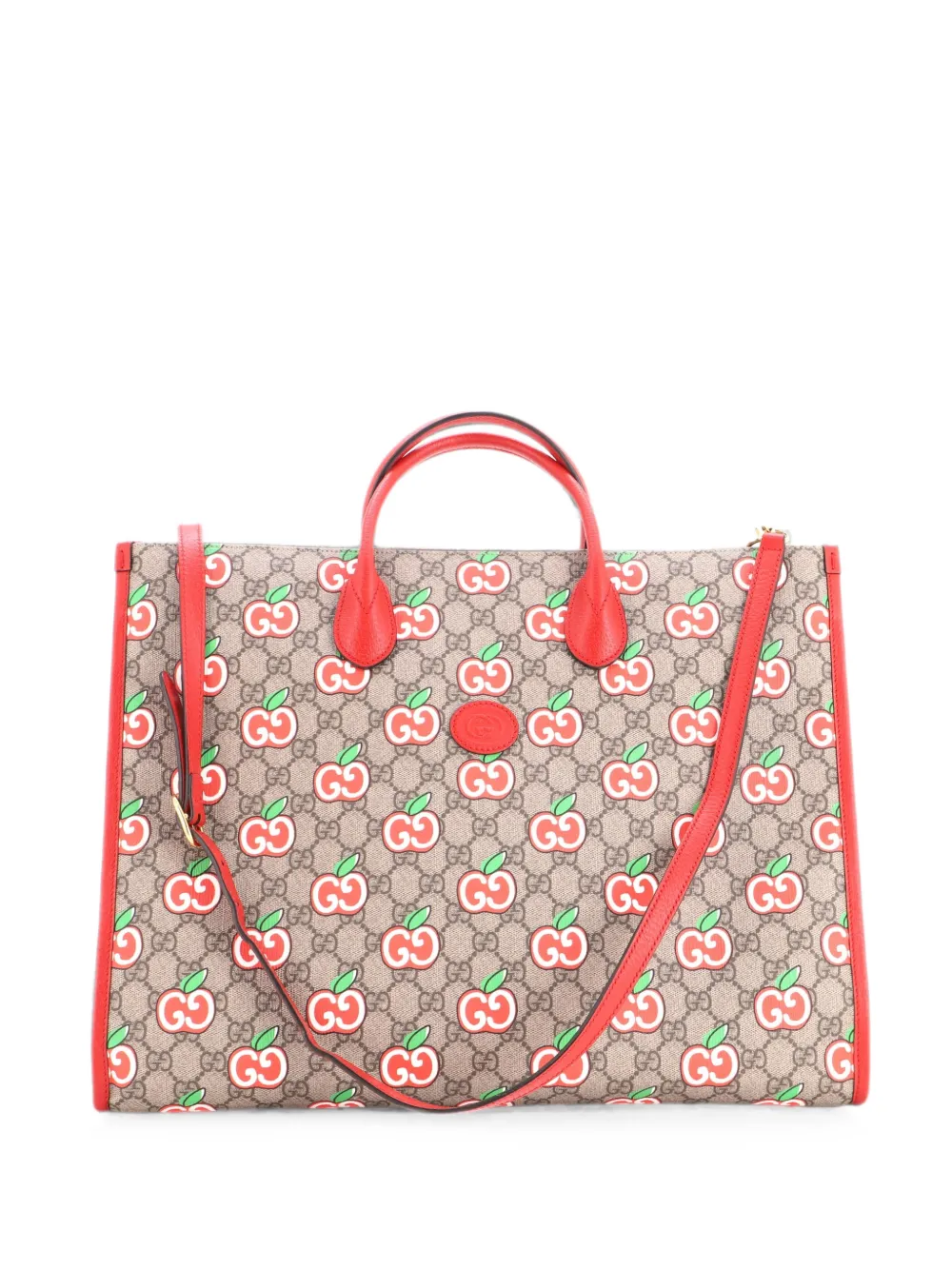 Gucci Pre-Owned Convertible Open Apple GG Coated Canvas Large tote bag - Mehrfarbig