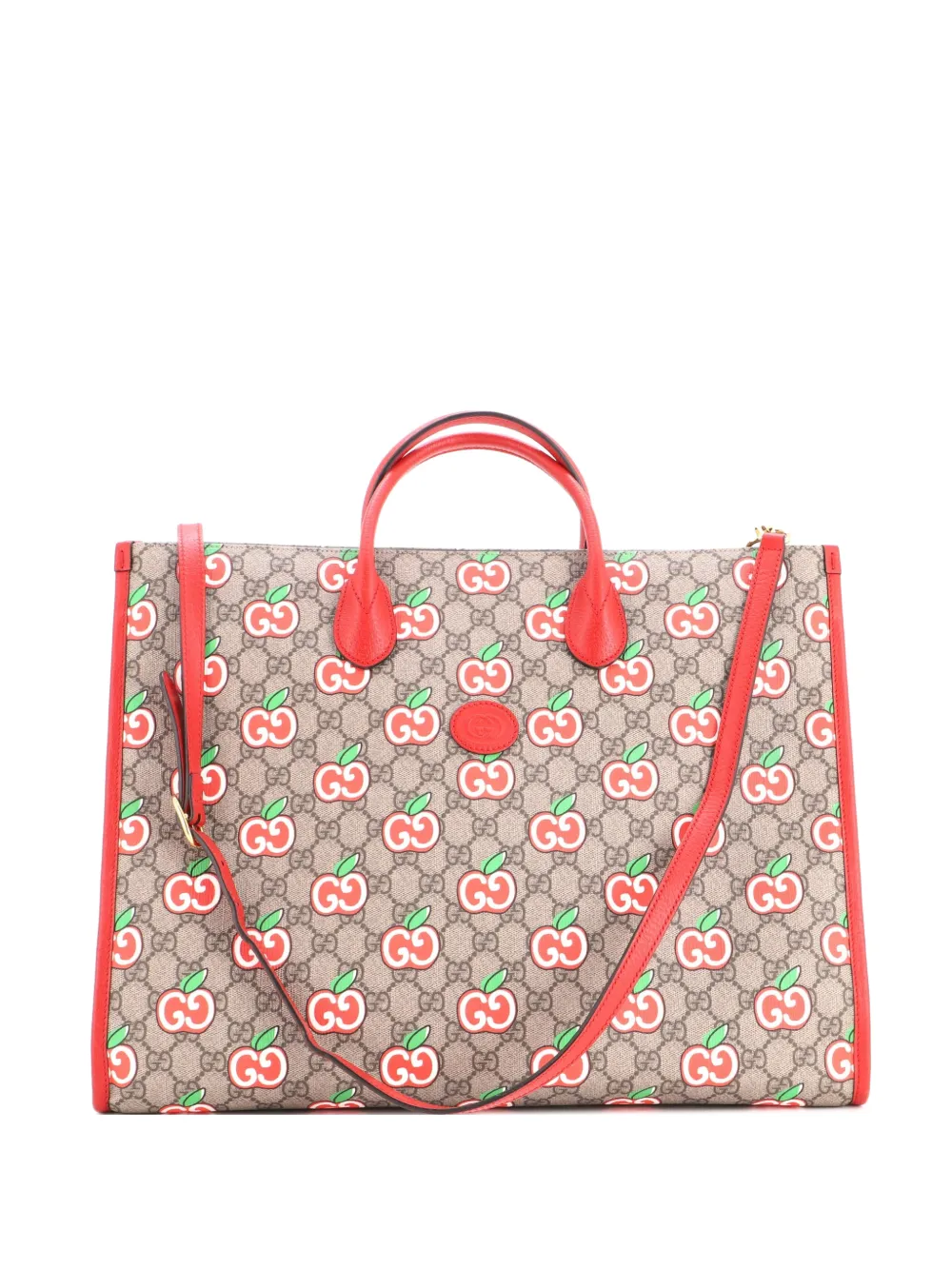 Gucci Pre-Owned Convertible Open Apple GG Coated Canvas Large tote bag - Multicolore