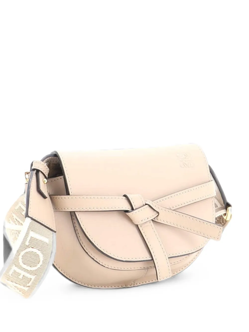 Loewe Pre-Owned Gate Dual Shoulder Bag Leather Mini crossbody bag - Nude