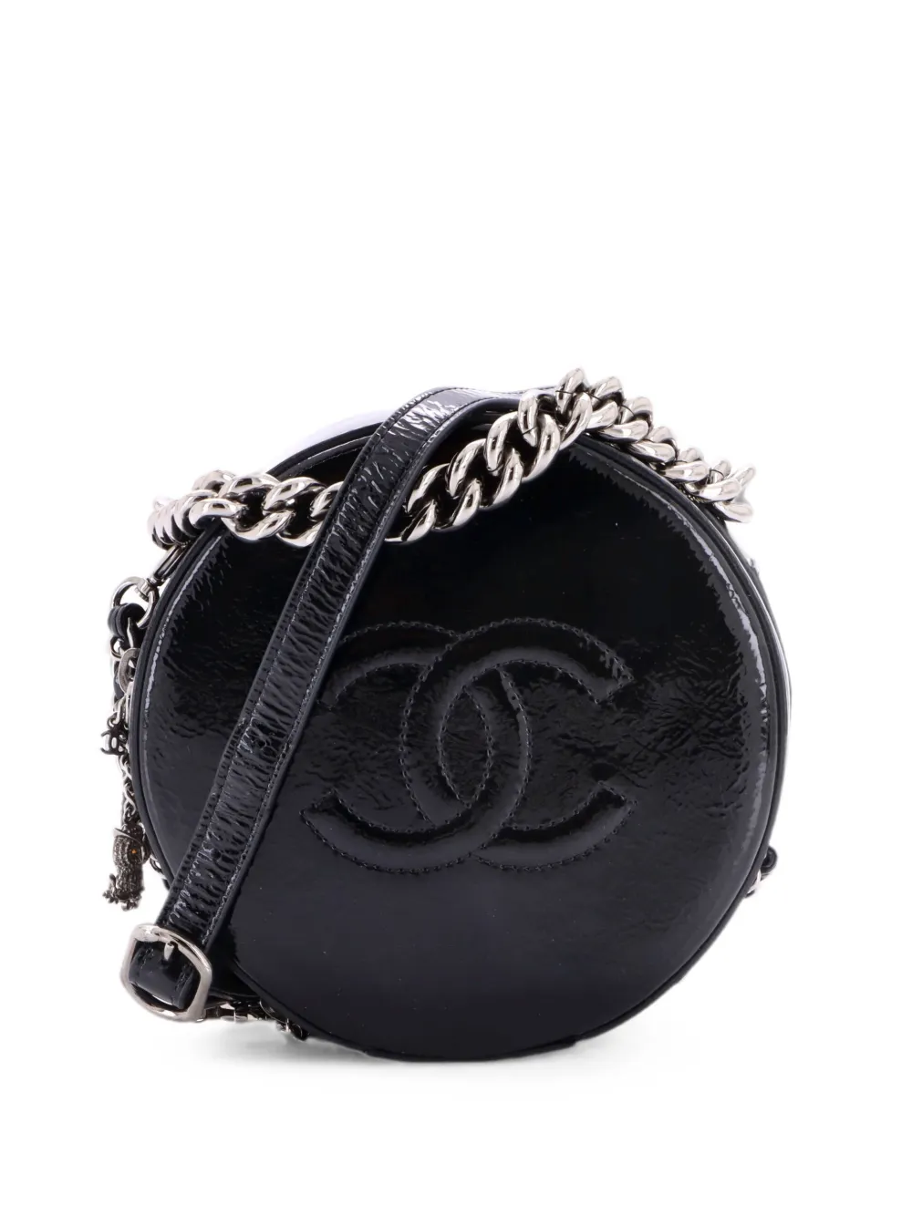 CHANEL Pre-Owned Round as Earth Patent crossbody bag - Schwarz