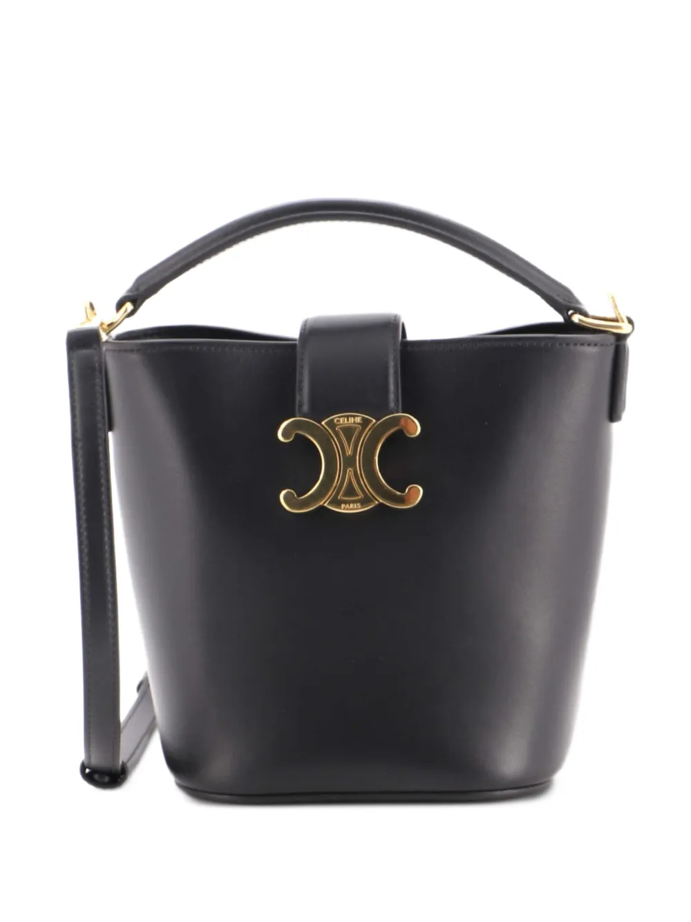 Celine Pre-Owned Louise Bag Leather Small bucket bag - Nero