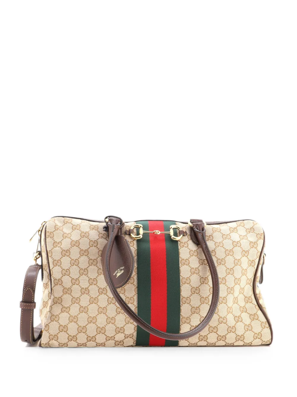 Gucci Pre-Owned Borsetto Boston Bag GG Canvas Large handbag - Braun