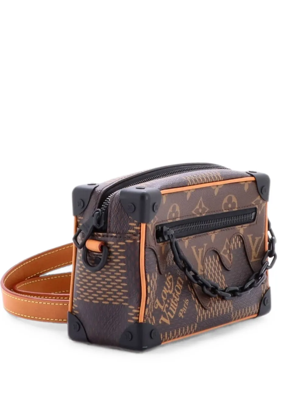 Louis Vuitton Pre-Owned Nigo Soft Trunk Bag Limited Edition Giant Damier and Monogram Canvas Mini crossbody bag - Marrone