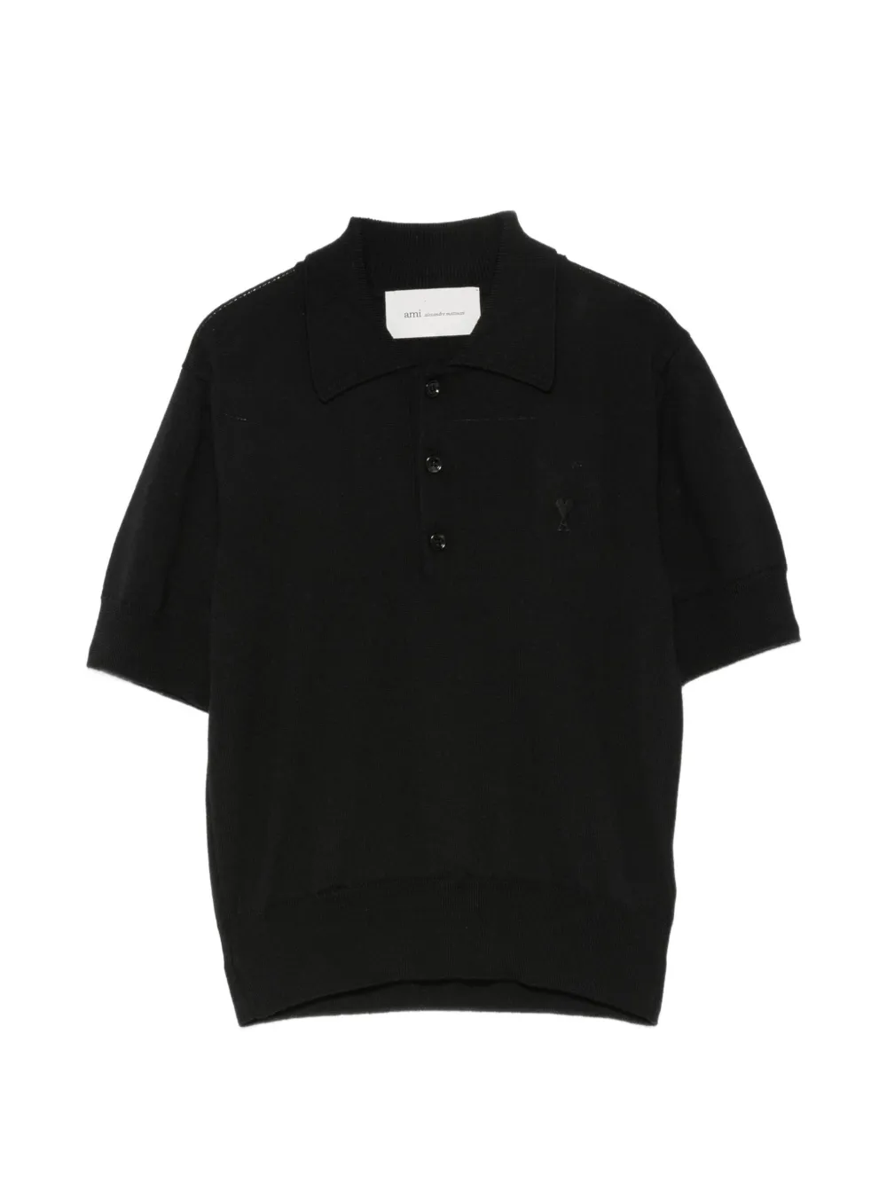 AMI Paris Ami de Coeur polo shirt - Nero