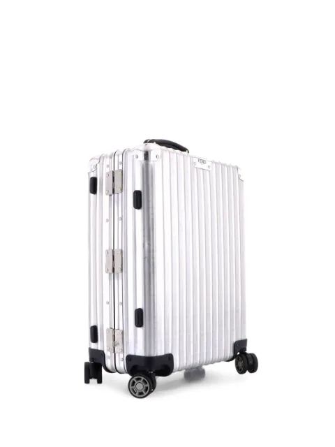 Fendi Pre-Owned Fendi x Rimowa Cabin Trolley Zucca Aluminum travel bag