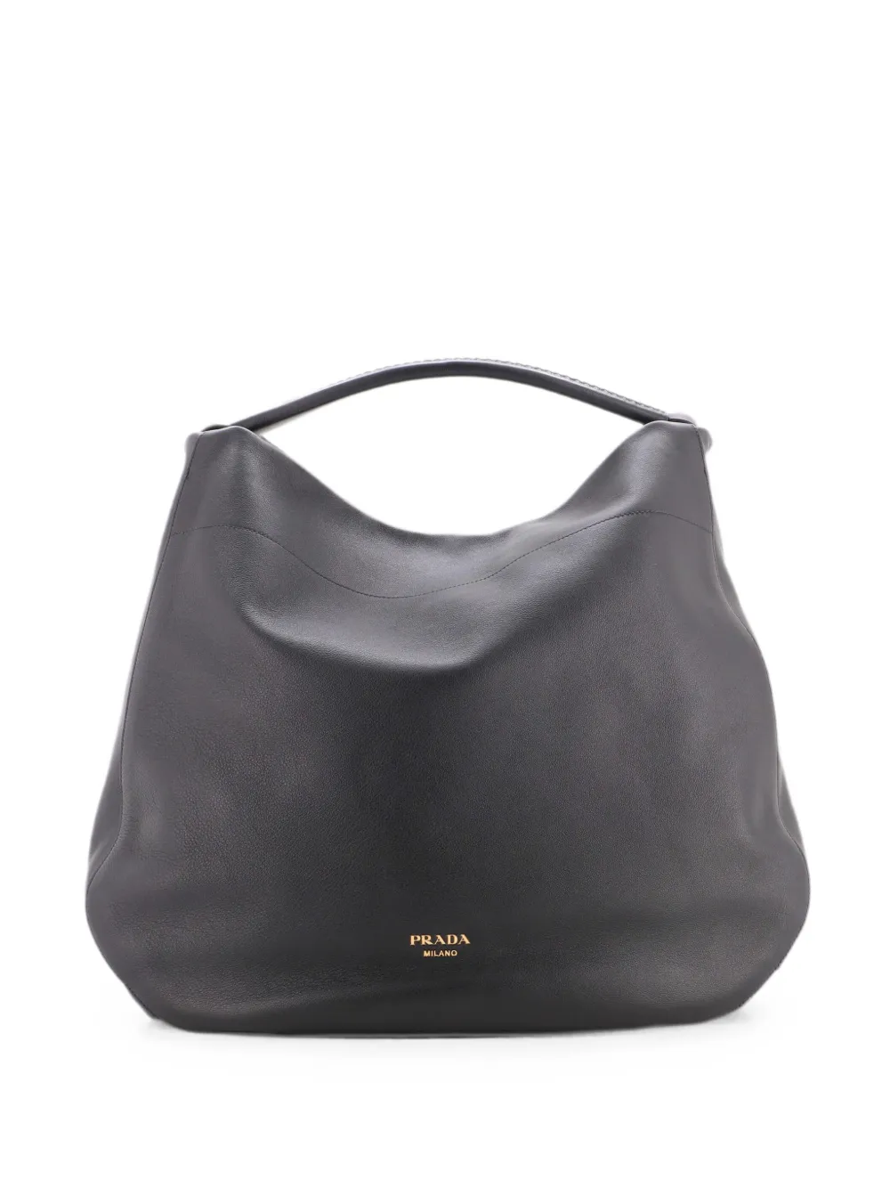 Prada Pre-Owned Slouch Leather Large hobo bag - Schwarz