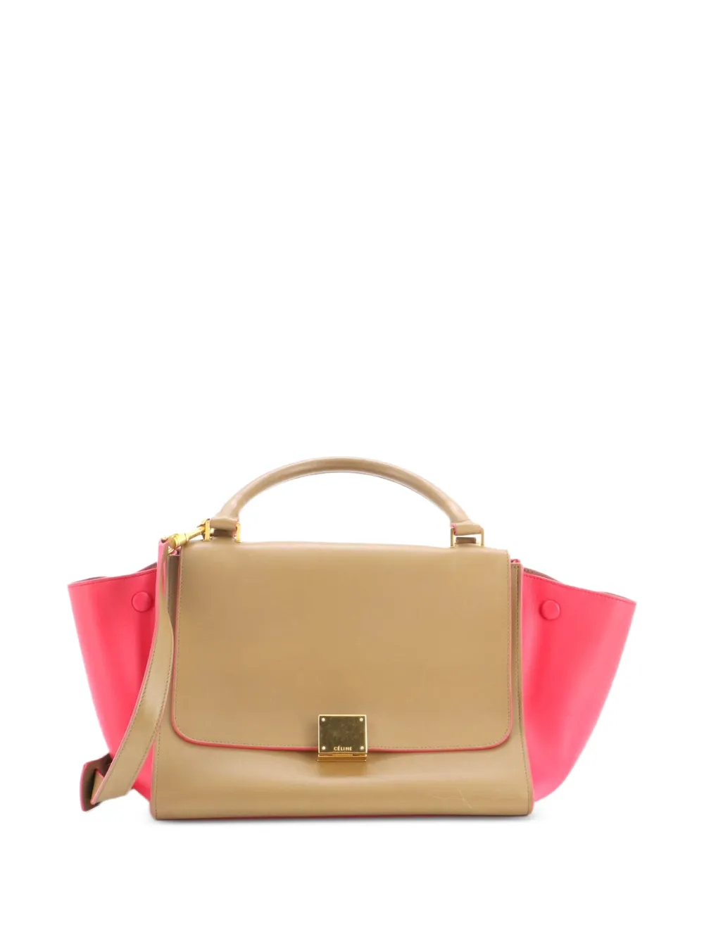 Celine Pre-Owned Trapeze Bag Leather Small satchel - Marrone