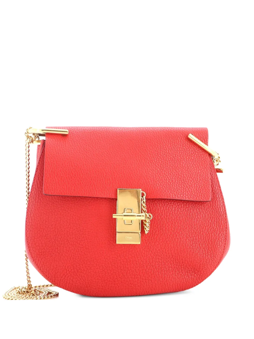 Chloé Pre-Owned Drew Leather Small crossbody bag - Rosso