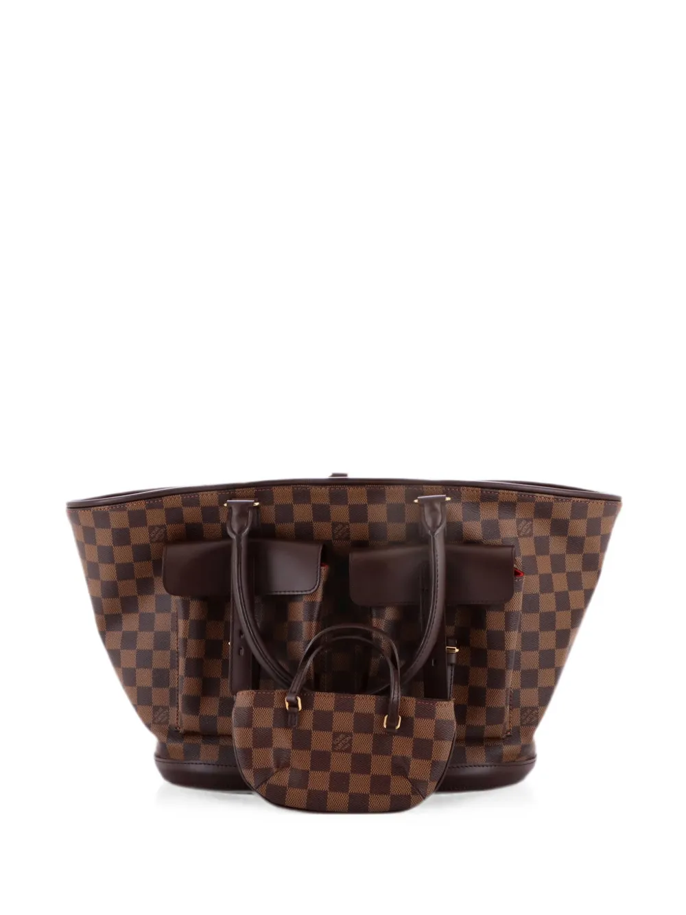 Louis Vuitton Pre-Owned Manosque Handbag Damier GM tote bag - Marrone