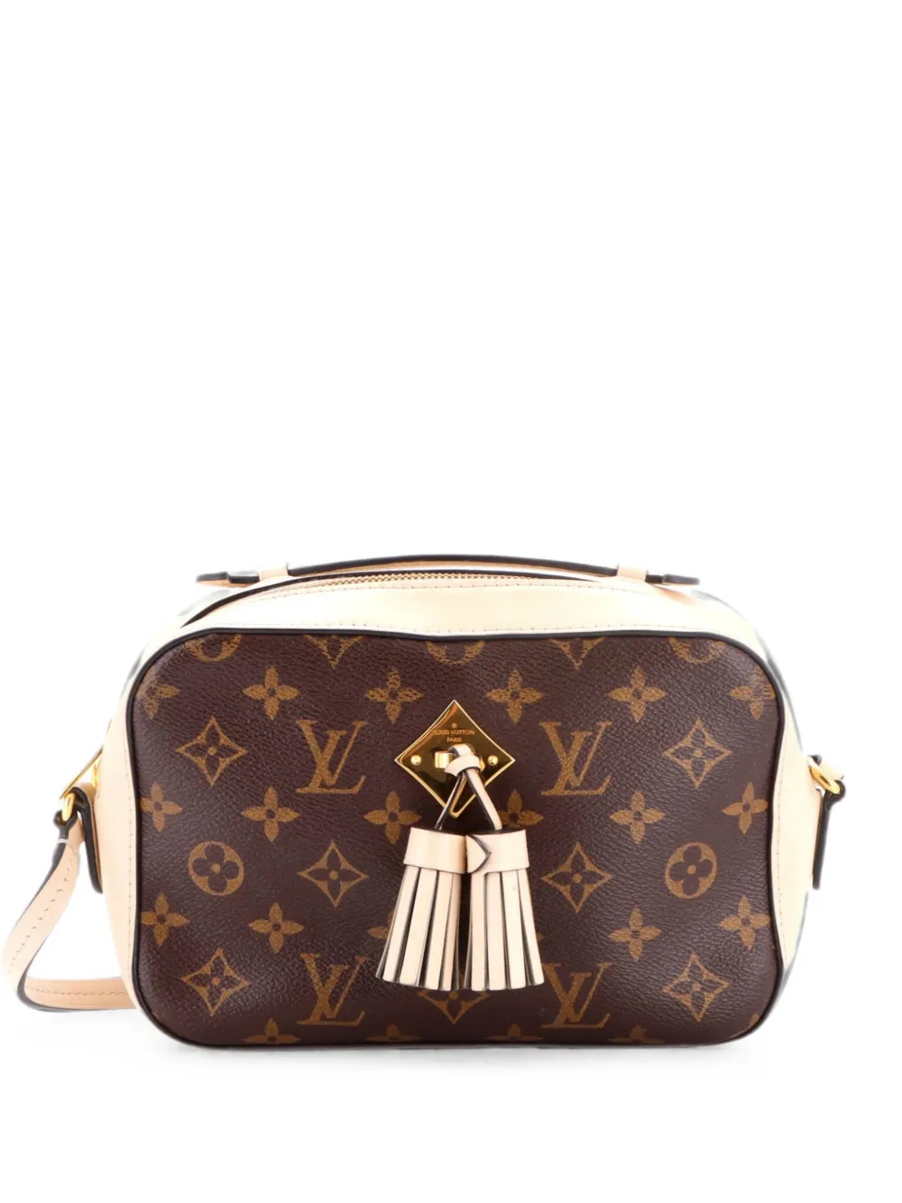 Louis Vuitton Pre-Owned Saintonge Handbag Monogram Canvas with Leather crossbody bag - Toni neutri
