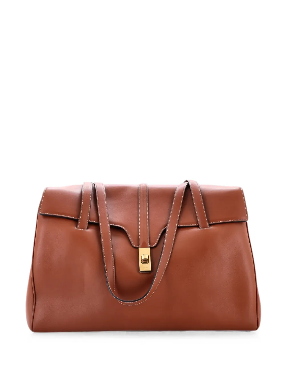 Celine Pre-Owned Soft 16 Bag Smooth Calfskin Large shoulder bag - Braun