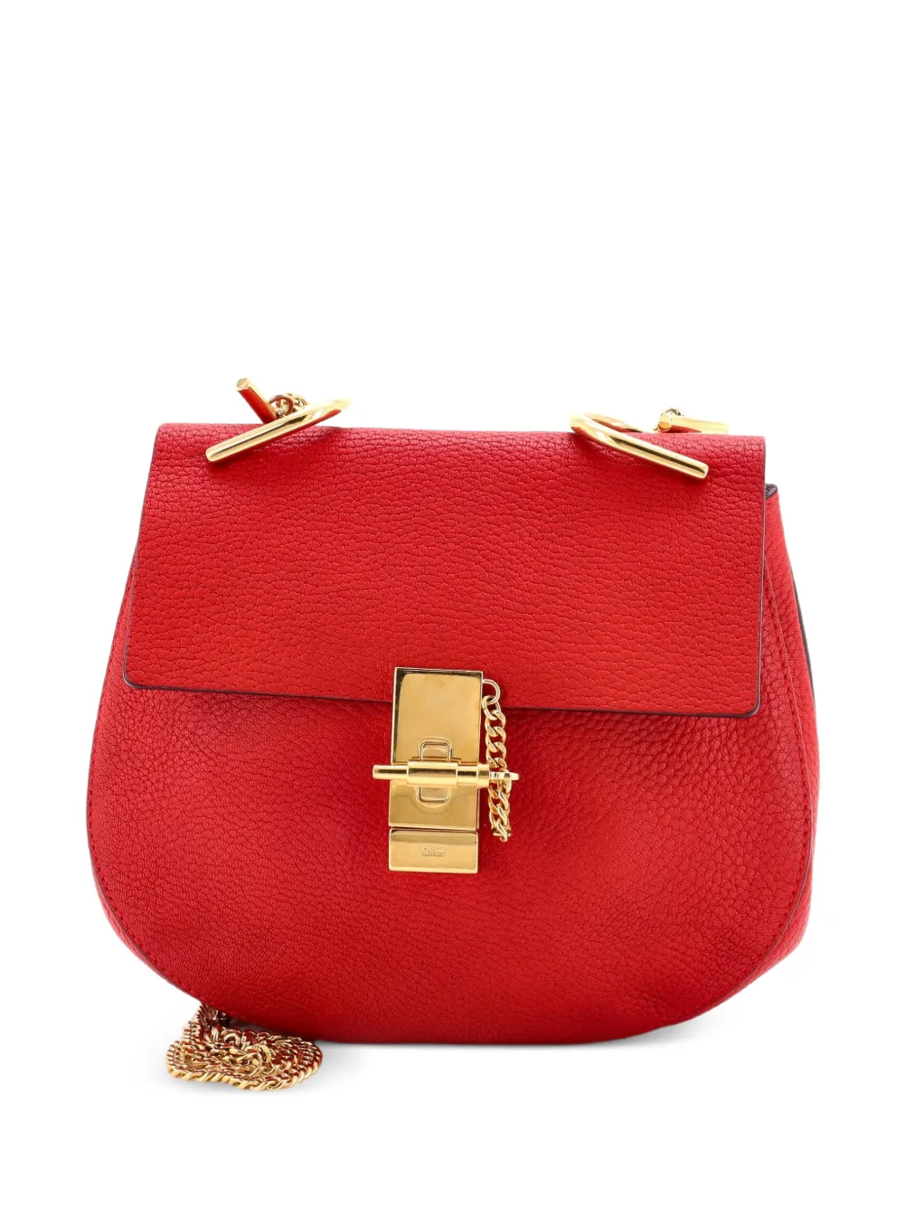 Chloé Pre-Owned Drew Leather Small crossbody bag - Rosso