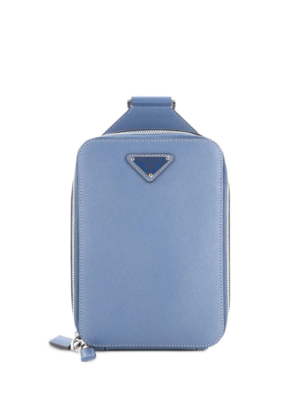 Prada Pre-Owned Brique Sling Bag Saffiano Leather backpack - Blu