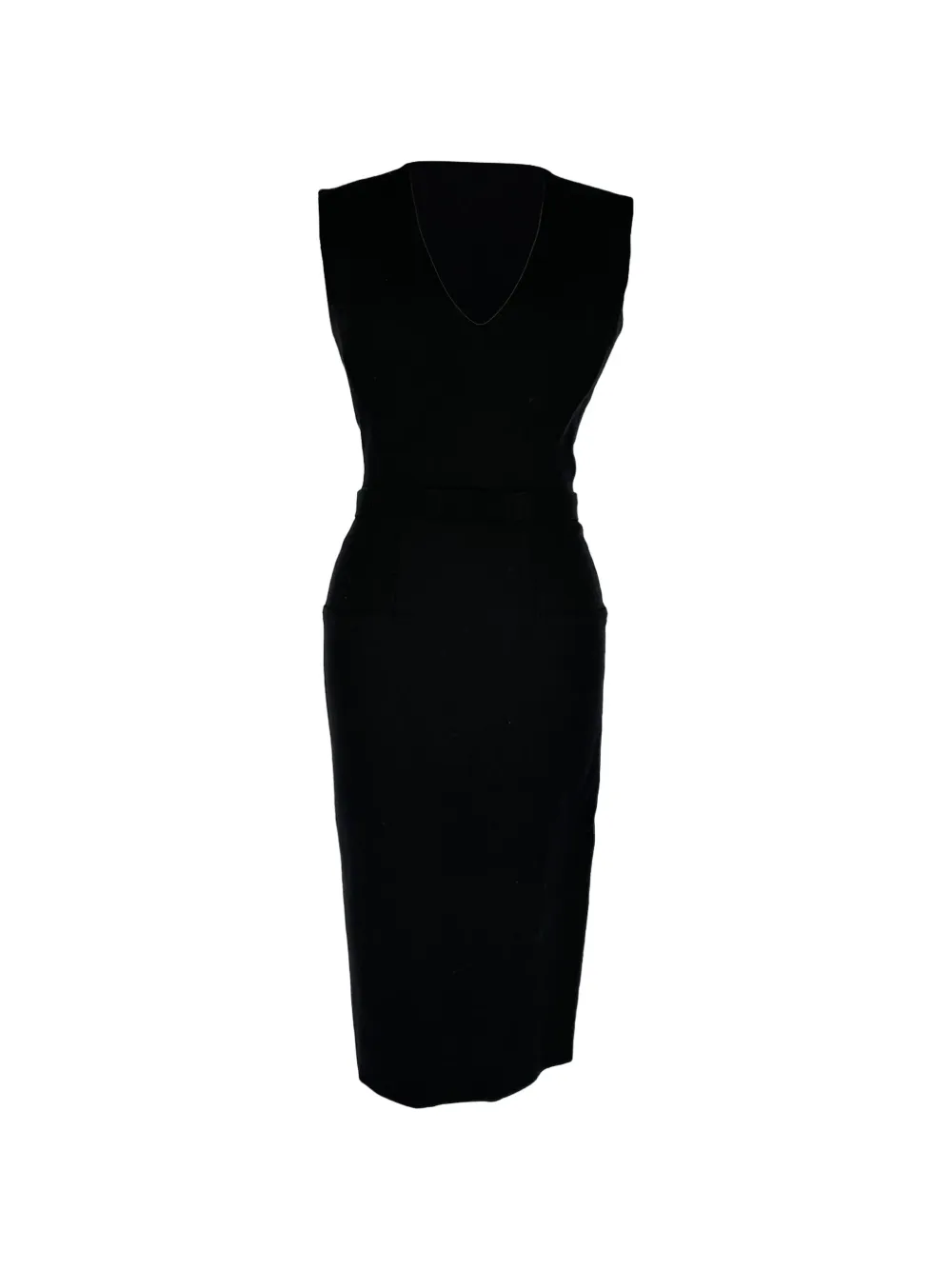Victoria Beckham Sleeveless belted dress - Nero