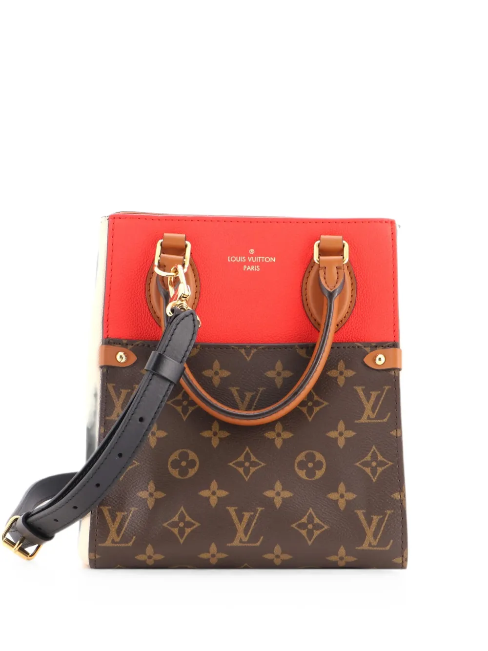 Louis Vuitton Pre-Owned Fold Tote Monogram Canvas and Leather PM satchel - Marrone