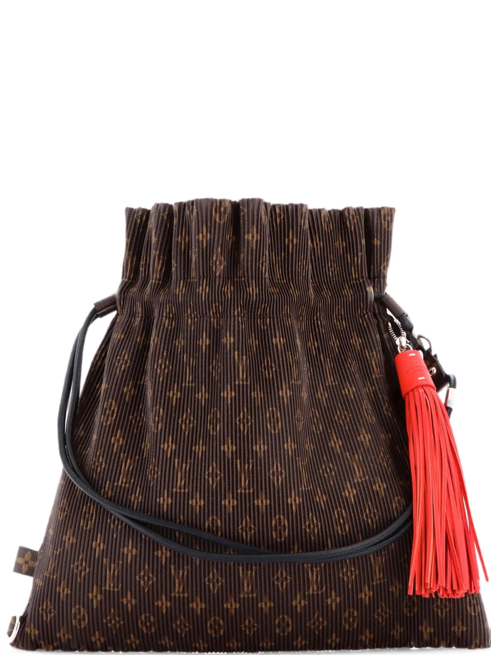 Louis Vuitton Pre-Owned Explorer Pleated Monogram Canvas MM shoulder bag - Marrone