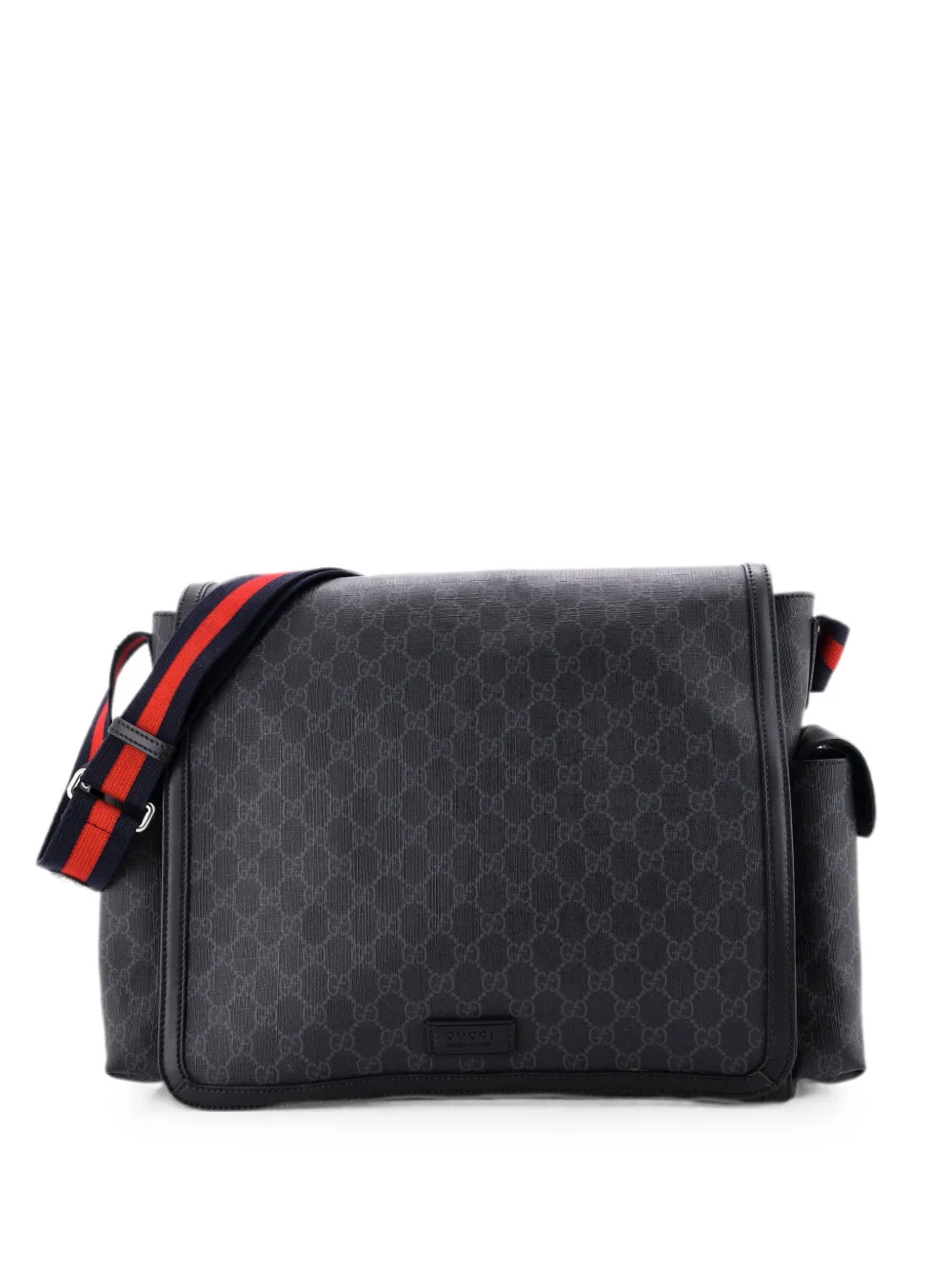 Gucci Pre-Owned Web Strap Diaper Bag GG Coated Canvas Small crossbody bag - Schwarz